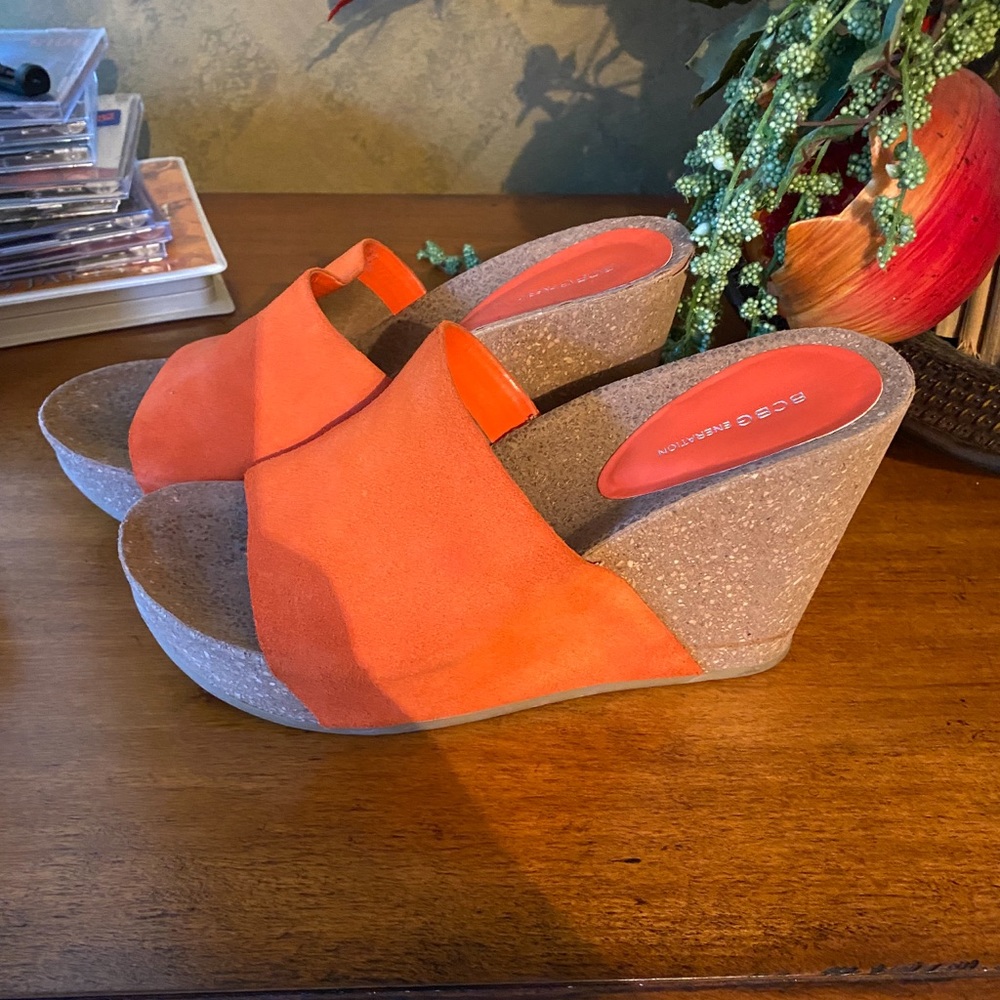 Bcbgeneration Orange Suede Rollins Wedge. Super C… - image 2